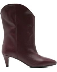 GISÉL MOIRÉ - Stiefel mit spitzer Kappe 60mm - Lyst