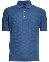 FILIPPO DE LAURENTIIS - Button Short-Sleeve Polo Shirt - Lyst