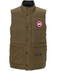 Canada Goose - Freestyle Weste mit Logo-Patch - Lyst