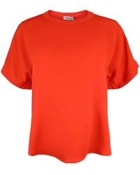 Jonathan Simkhai - Addy Knit-Panel T-Shirt - Lyst
