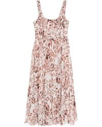 Needle & Thread - Leopard Smocked Gown - Lyst
