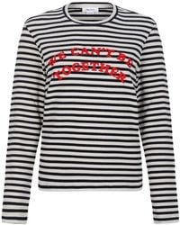 McQueen - Striped Crew-Neck Sweater - Lyst