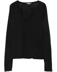 James Perse - V-Neck Long-Sleeve T-Shirt - Lyst