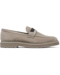 Brunello Cucinelli - Crystal-Embellished Penny Loafer Light - Lyst