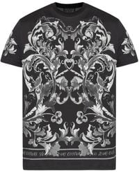 Versace Jeans Couture - T-Shirt mit Barock-Print - Lyst
