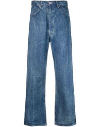 AURALEE - Ausgestellte Jeans mit Knitteroptik - Lyst