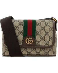 Gucci - Printed Mini Ophidia Crossbody Bag - Lyst