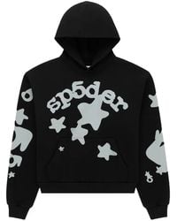 Sp5der - Reflective-Detail Hoodie - Lyst
