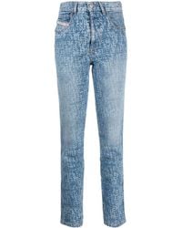 DIESEL - High-Rise Skinny Jeans - Lyst