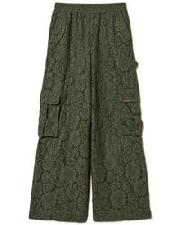 Twinset - Floral-Lace Palazzo Pants - Lyst