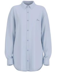 Guess - Logo-Embroidered Shirt - Lyst