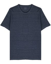 120% Lino - T-shirt en lin à col rond - Lyst