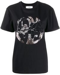 Alberta Ferretti - Love Me Sequins T-Shirt - Lyst
