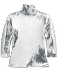 N°21 - Sequinned Top - Lyst