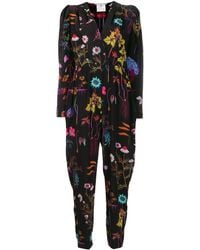 Stella McCartney Floral Printed Jumpsuit - Black