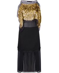 Proenza Schouler - Sequin-embellished Silk Midi Dress - Lyst