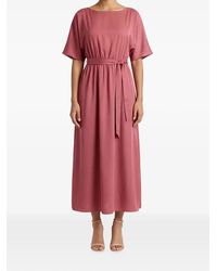 Weekend by Maxmara - Belted Short-Sleeve Maxi Dress - Lyst