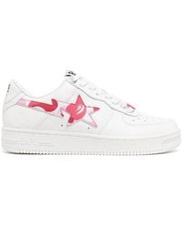 A Bathing Ape - Bape Sta Low-Top Leather Sneakers - Lyst