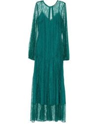 Twinset - Lace-overlay Keyhole Dress - Lyst