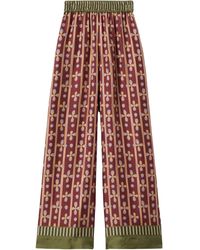 La DoubleJ - Pantalones palazzo con estampado gráfico - Lyst