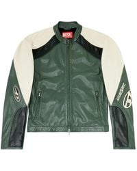 DIESEL - Veste L-Ahti En Cuir - Lyst