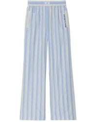 Zadig & Voltaire - Logo-Detail Striped Trousers - Lyst