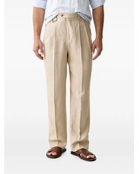 GANT - Linen Tailored Trousers - Lyst