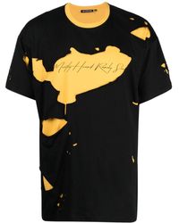 Mostly Heard Rarely Seen - Ripped Logo-print Cotton T-shirt - Lyst