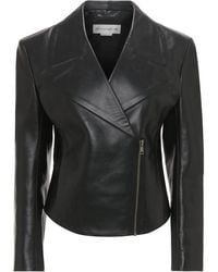 Victoria Beckham - Chaqueta biker Bonded - Lyst