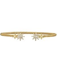 David Yurman - 18Kt Petite Starburst Cable Diamond Bracelet (2.6Mm) - Lyst