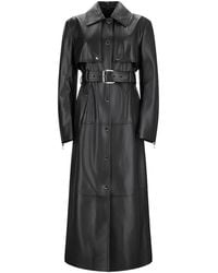 Max Mara - Leather Belted Trench Coat - Lyst