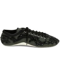 Dries Van Noten - Ballerina-Sneakers Mit Stickerei - Lyst