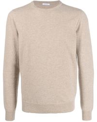 Malo - Round Neck Sweater In Wool - Lyst