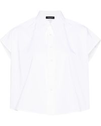 Fabiana Filippi - Cap-sleeve Cotton Shirt - Lyst