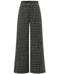 MSGM - Tweed Frayed-Edge Trousers - Lyst