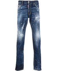 DSquared² - Twimphony Jeans Mit Farbklecks-Print - Lyst