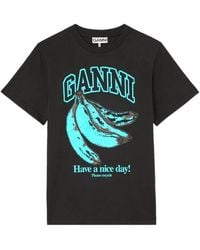 Ganni - T-Shirt - Lyst