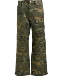 BREATH - Coated Camouflage Trousers - Lyst