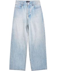 Balenciaga - Logo-patch Loose-fit Jeans - Lyst