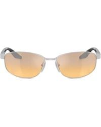 Prada Linea Rossa - Logo-Plaque Rectangle-Frame Sunglasses - Lyst