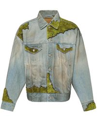 Doublet - Moss-Patchwork Denim Jacket - Lyst