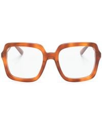 Gucci - Tortoiseshell Square-Frame Glasses - Lyst