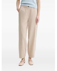 Marc O' Polo - Elasticated-Waistband Logo-Patch Trousers - Lyst