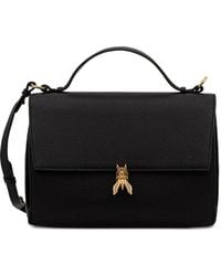 Patrizia Pepe - Sac Porté Épaule En Cuir À Plaque Logo - Lyst