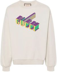 Gucci - Light Cotton Crewneck Sweatshirt - Lyst