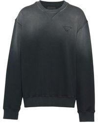 Prada - Garment-dyed Cotton Sweatshirt - Lyst