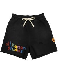 ALL HUMAN - Honeymoon Embroidered Shorts - Lyst