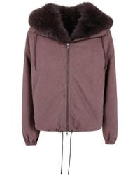 DR. HOPE - Soleil Faux-Fur-Trim Jacket - Lyst
