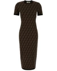 Fendi - Ff Cotton Dress - Lyst