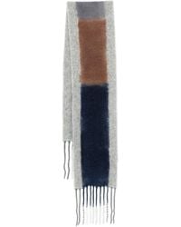 Altea - Block-Colour Fringed Scarf - Lyst
